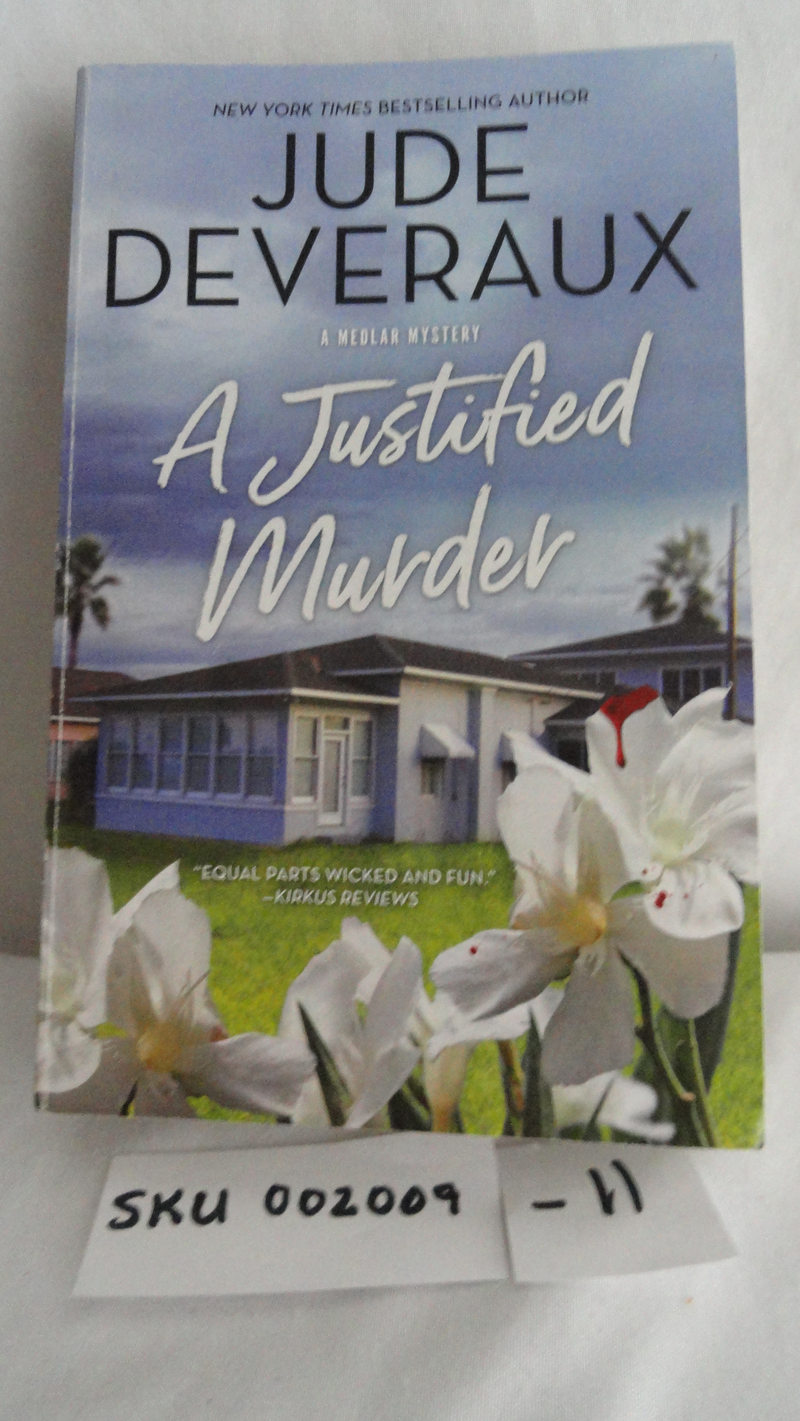 Book A Justified Murder SKU 002009-21