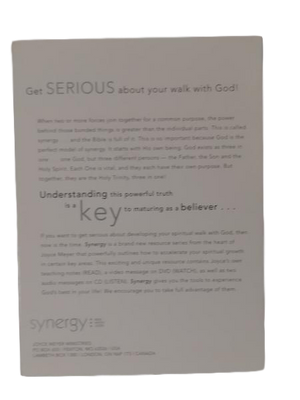 Synergy  Joyce Meyer (SKU 000000-4-15)