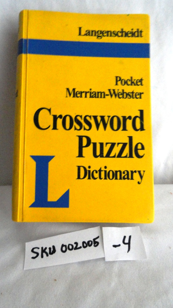 Langenscheidt's Pocket Crossword Puzzle Dictionary SKU (002005-4)