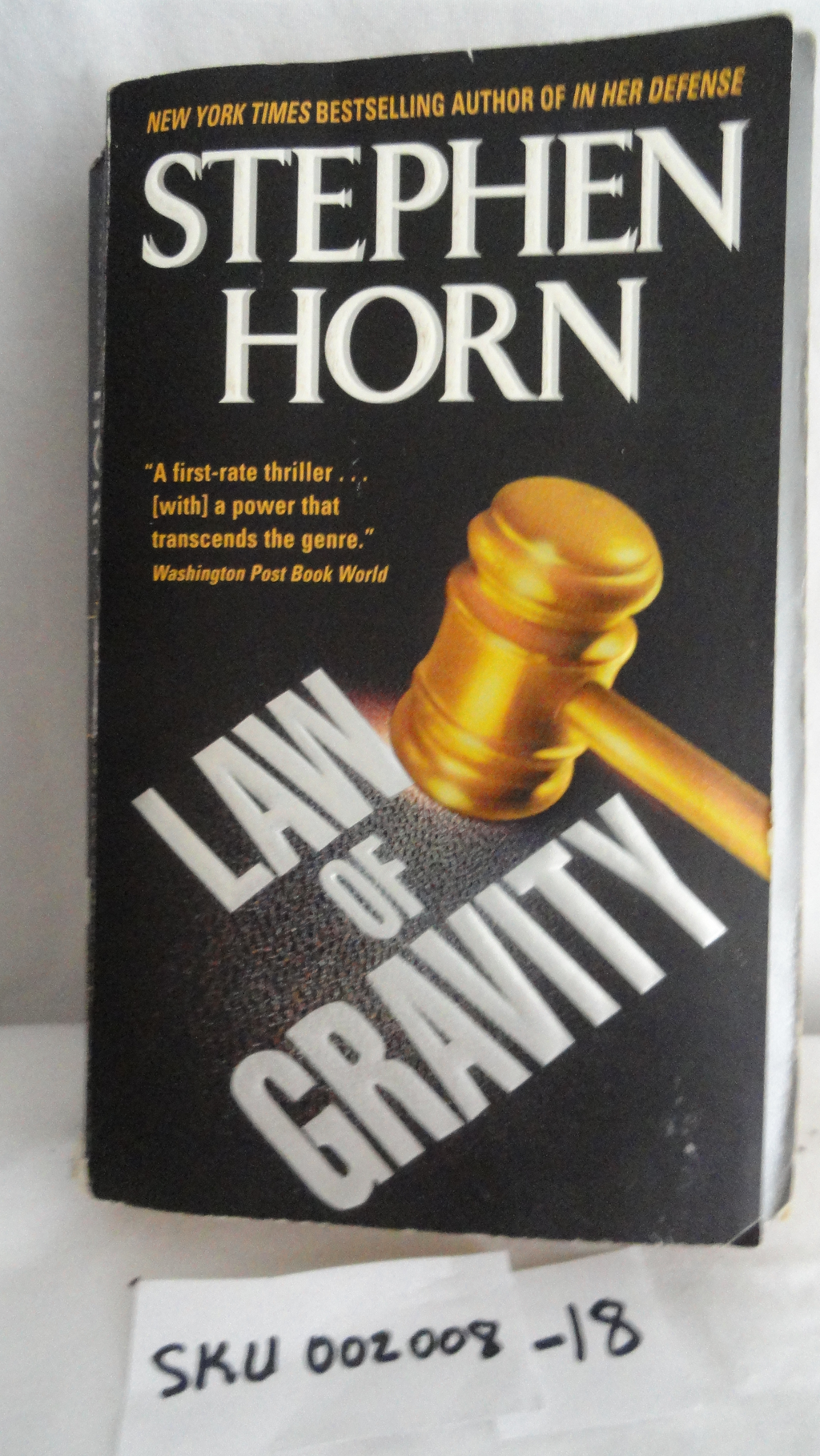 Book Law Of gravity Stephen Horn SKU 002008-18