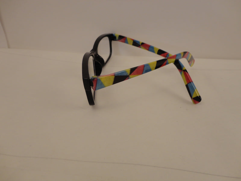 Readers Black Frames Multi-Color Arms SKU 100-12