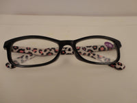 Readers Black Frames Leopard Print Arms SKU 100-16