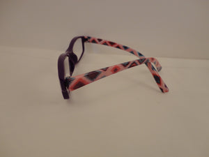 Readers Purple Frames Multi-color Arms SKU 150-6