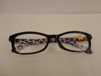 Readers Black Frames Leopard Print Arms SKU 175-20