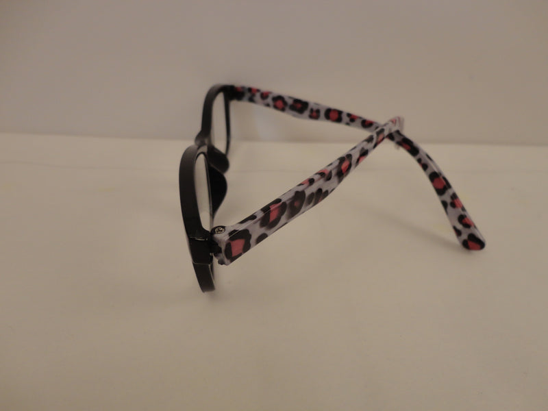 Readers Black Frames Leopard Print Arms SKU 200-28