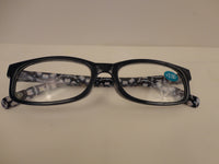 Readers Black Frames White Flower Arms SKU 200-31