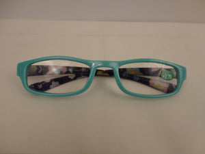 Readers Light Mint Green Frames Floral Arms SKU 275-13