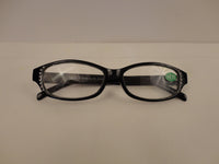 Readers Black Frames w/Clear Crystals SKU 275-18