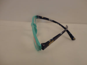 Readers Light Mint Green Frames Floral Arms SKU 325-11