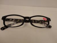 Readers Black Frames Cheetah Print Arms SKU 325-18