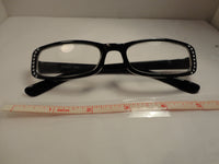 Readers Black Frames w/Clear Crystals SKU 100-5