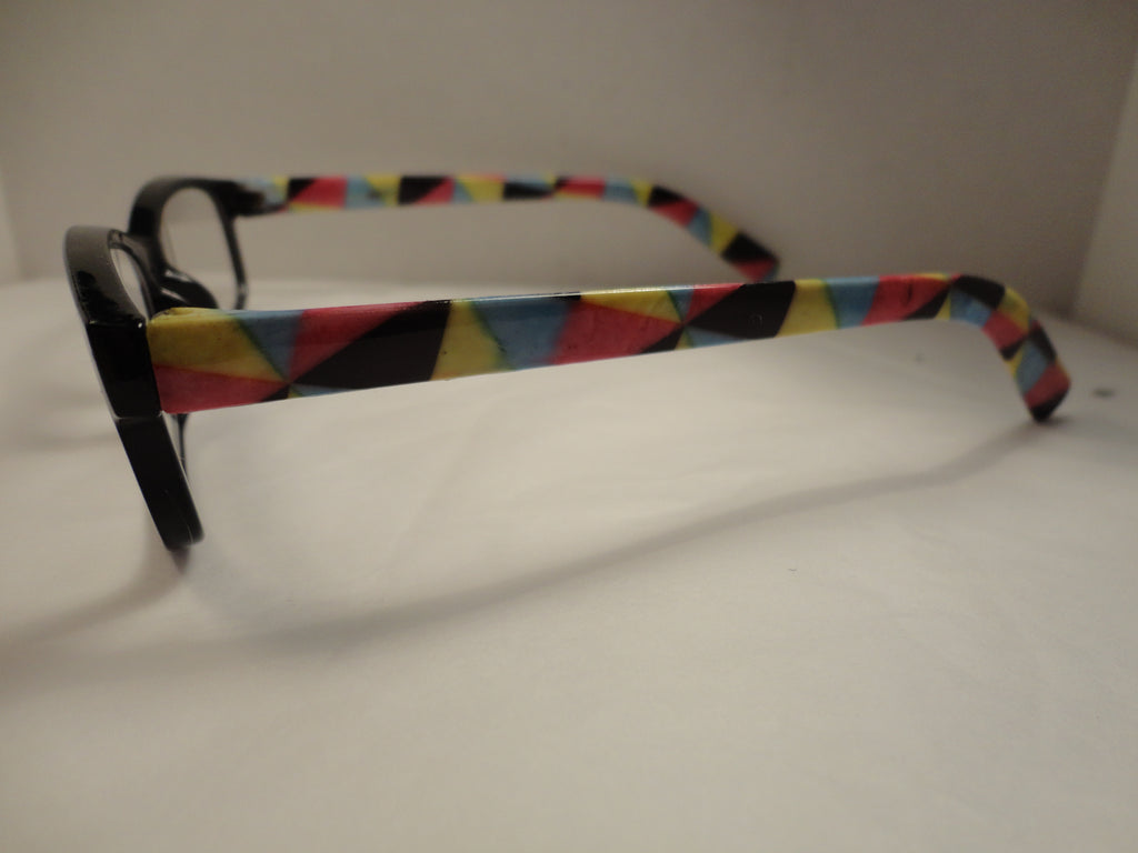 Readers Black Frames Multi-Colored Arms SKU 325-22