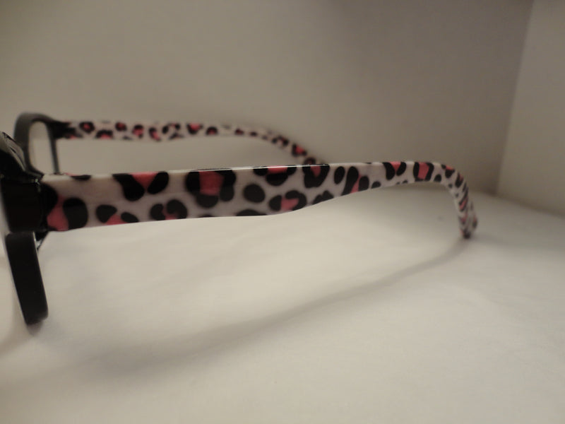 Readers Black Frames Leopard Print Arms SKU 100-16