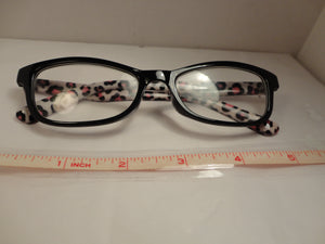 Readers Black Frames Leopard Print Arms SKU 200-28