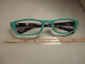 Readers Light Mint Green Frames Floral Arms SKU 325-11