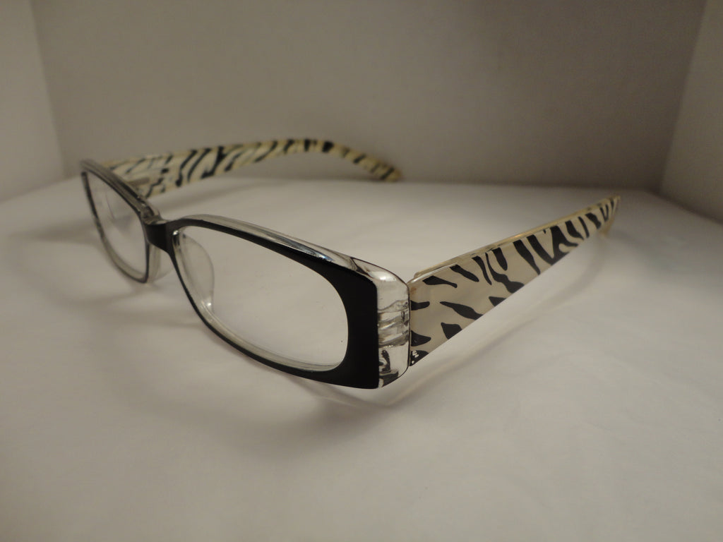 Readers Black Zebra Print NWOT SKU 125-20