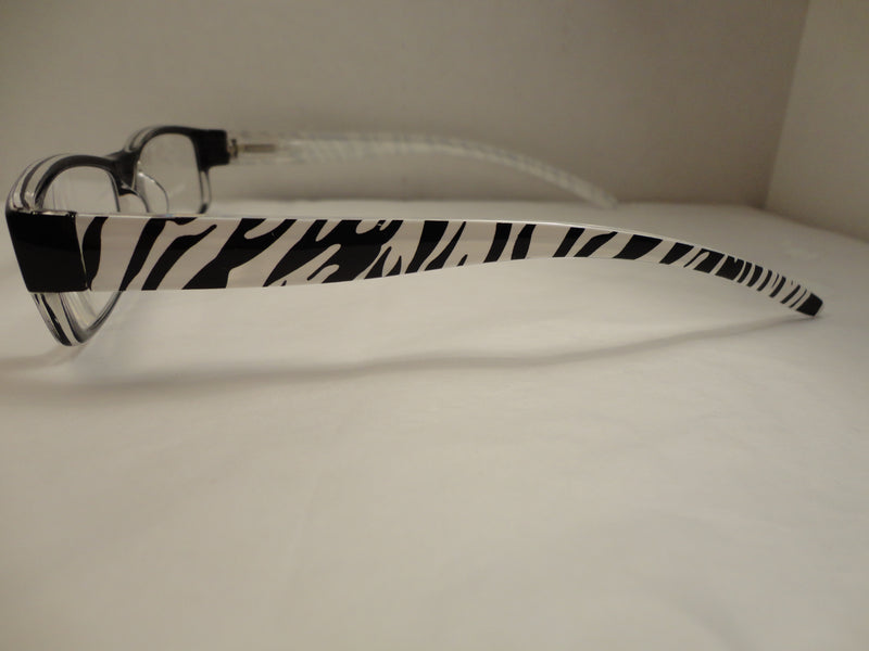 Readers Black Zebra Print w/Case NWT SKU 275-11