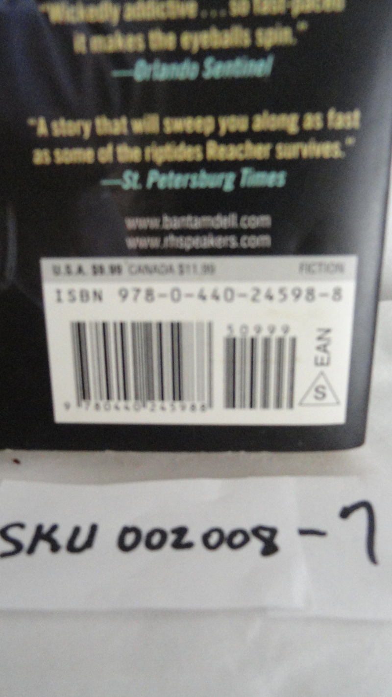 Book Persuader a Jack Reacher Novel Lee Child SKU 002008-7