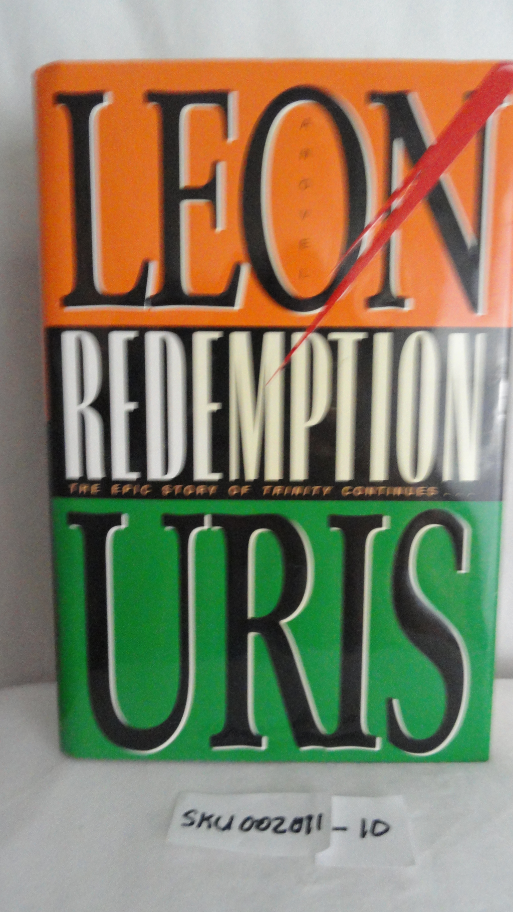 Book Redemption The Epic Story Of the Trinity Continues Leon Uris SKU 002011-10