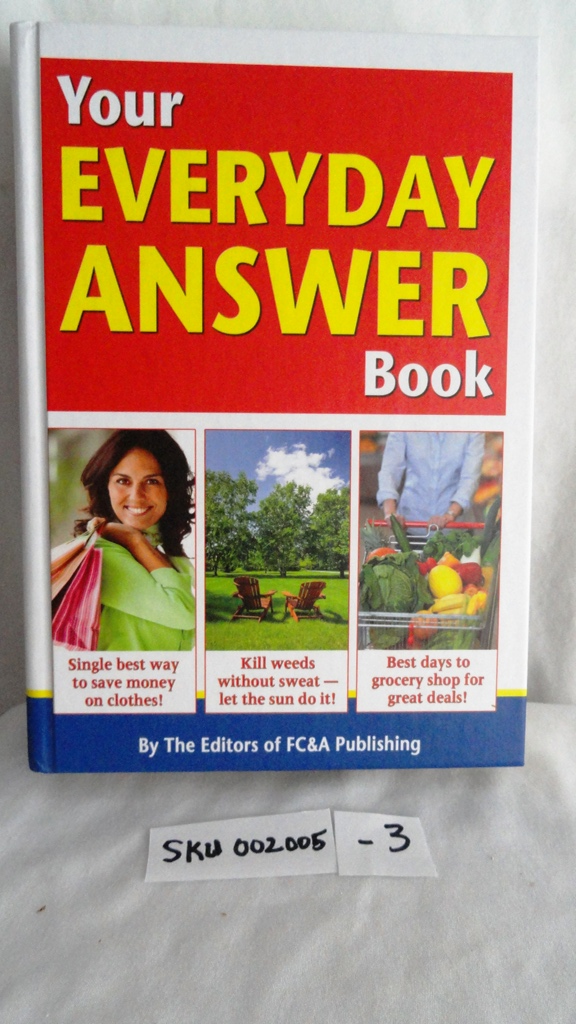 Your EVERYDAY ANSWER Book SKU (002005-3)